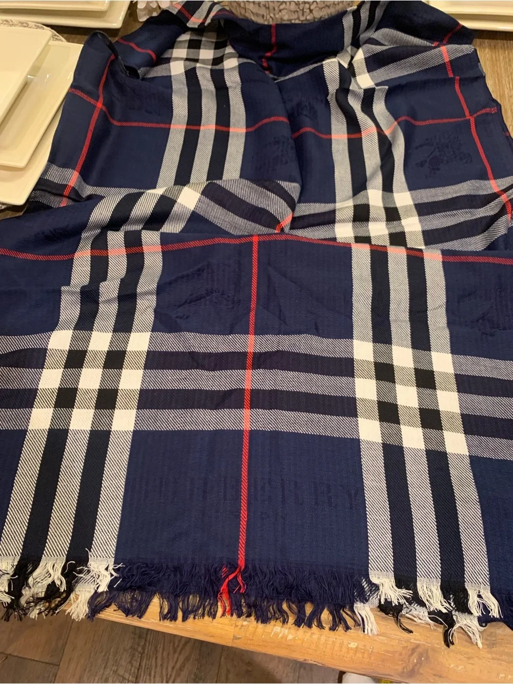 NWT Burberry plaid scarf